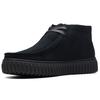 Clarks Модные ретро тренд короткие ботинки мужские ботинки черные 261736647