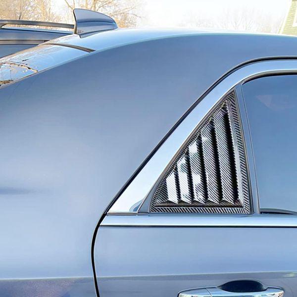 1 Pair ABS Carbon Fiber Window Louver Cover for Chrysler