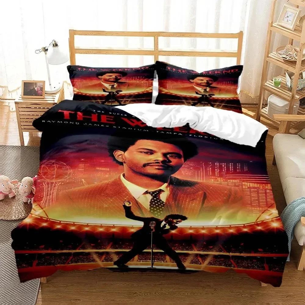 Comforter Die Weeknd Pop Singer 3D Fashion Printed Bedding Queen Bedding Set King Size Bedding Set Soft And Comfortable