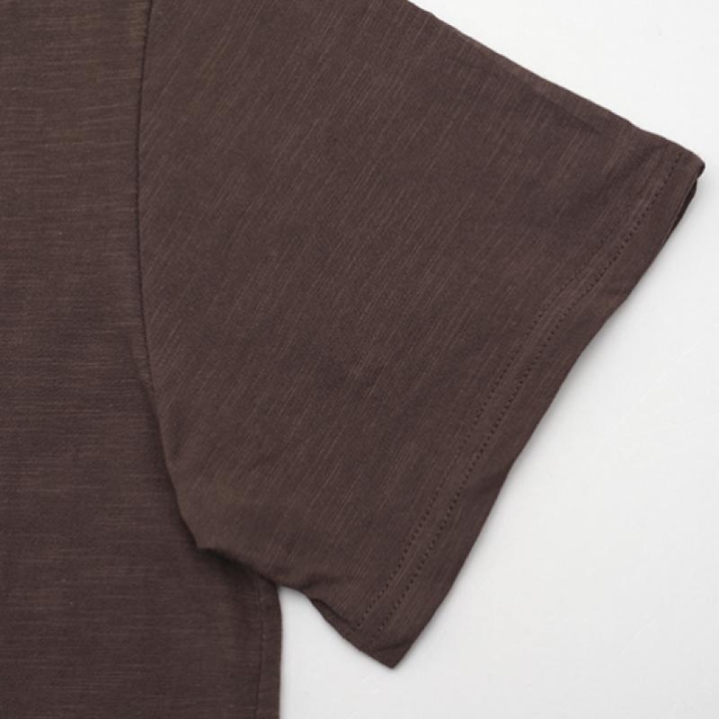 Shop Women Basic Round Neck ShorT Sleeve T shirT Brown Dai Wsh 0913