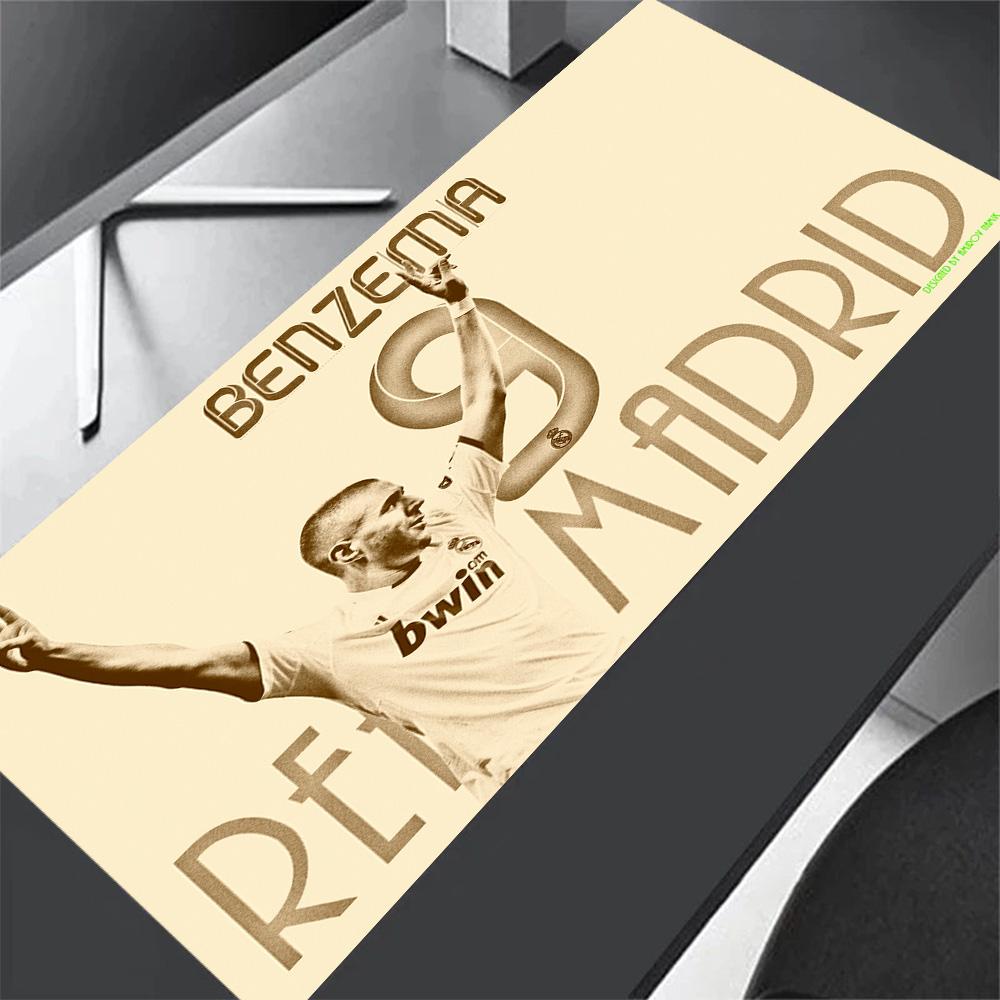 Benzema's Madrid Celebration Gaming Mouse Pad Gamer Mousepad Computer Desk Keyboard Mat Non-Slip Rubber Base Gaming Accessories Ideal Gift for Gamers