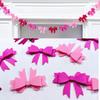 Потрясающий 3D розовый набор гирлянд с бантами для украшения на Рождество, свадьбу и день рождения
