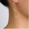 1 Pair Korean Style Long Chain Earrings Threader Type Party Earrings  Gifts