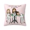 Nordic Enfermera En Apuros Doctor Nurse Medical Throw Pillow Case Decoracion Sofa Chair Cushion Cover Polyester Soft Pillowslip