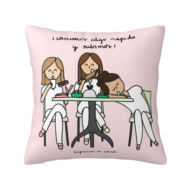 Nordic Enfermera En Apuros Doctor Nurse Medical Throw Pillow Case Decoracion Sofa Chair Cushion Cover Polyester Soft Pillowslip