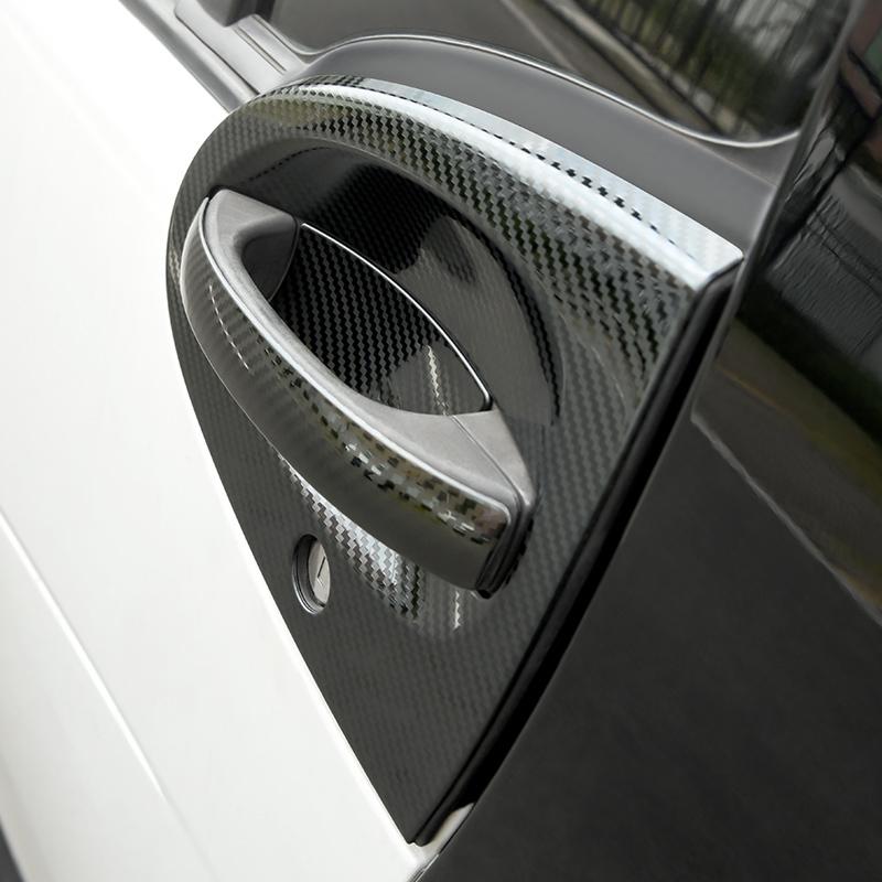 Наклейки-защитные накладки на ручки дверей автомобиля Smart 451 Fortwo, защищающие от царапин, из нержавеющей стали