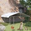 VidaXL Outdoor Kennel with Roof for Dogs 300x300x150 Cm Cage Enclosure 171501