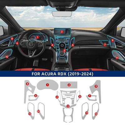 Для ACURA RDX 2024 ТПУ Пленка для экрана навигации автомобиля Наклейка для защиты коробки передач Защита от царапин Интерьер