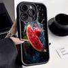 Освежающий и Вкусный Чехол для Телефона с Арбузом Для IPhone 16 15 14 11 13 12 Pro Max 7 8 Plus X XR XS SE Мягкий Ударопрочный Задний Чехол