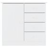 VidaXL Buffet ALTA blanc 77x35x73 cm bois massif de pin 353944