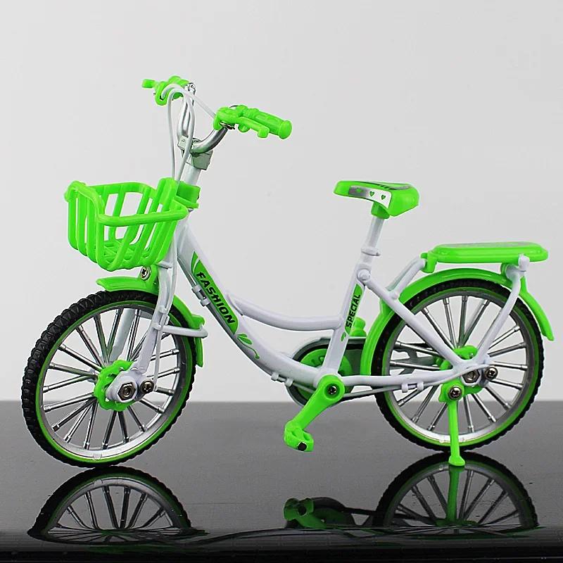 1:10 Мини-моделей из сплава Велосипед Игрушка Палец Горный велосипед Карманный Литой Симуляция Металл Гонки Смешные детские Игрушки Для детей