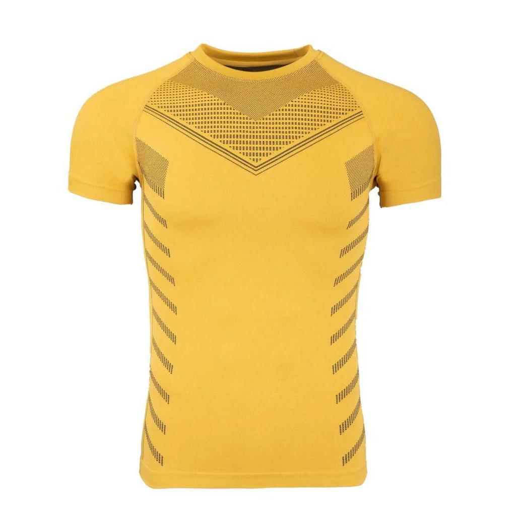 Men's Quick-Dry Breathable High-Elasticity Tight-Fit Raglan Sleeve Sports T-Shirt