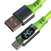240 В Super Fast Charging Кабели Type C Цифровой дисплей Высокоскоростной кабель для передачи данных USB Type-c на C для IPhone15 16 17Pro