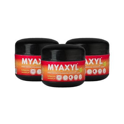 Аюрведический крем Myaxyl для снятия боли, 20 г, упаковка из 3 штук, удобный для путешествий, для комфорта мышц и суставов