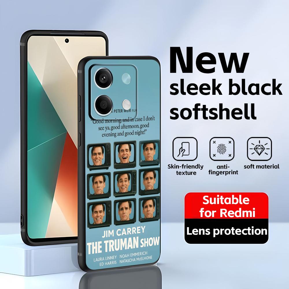 Classic movies The Truman Show  Phone Case For Redmi Note 14 13 12 11 Pro Plus S 5G 14C A3 Soft Black Phone Cover