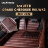 Коврики для пола в стиле карбонового волокна для Jeep Grand Cherokee WK, WK2 2011- Покрытие для ног Коврик для ног Автомобильные аксессуары для интерьера