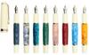 Gullor Mini Fountain Pen with Gold Acrylic Pocket Medium Nib Trim, Pen, Orange, (0.7mm)