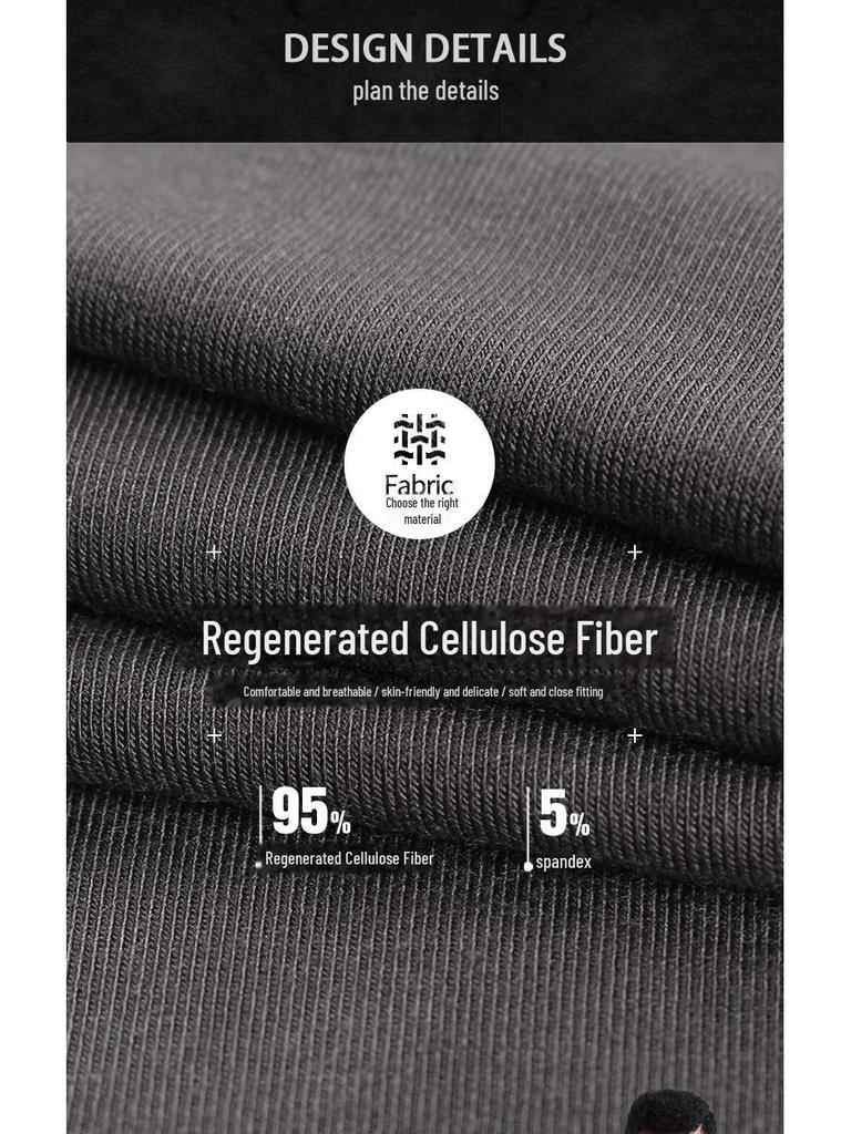 Мужской комплект термобелья с V-образным вырезом - тонкий, теплый базовый слой для осени/зимы