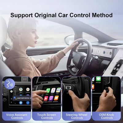 USB 2-в-1 CarPlay Android Auto Беспроводной адаптер Преобразователь проводного в беспроводной для штатной автомагнитолы Plug and Play Умная мини-коробка
