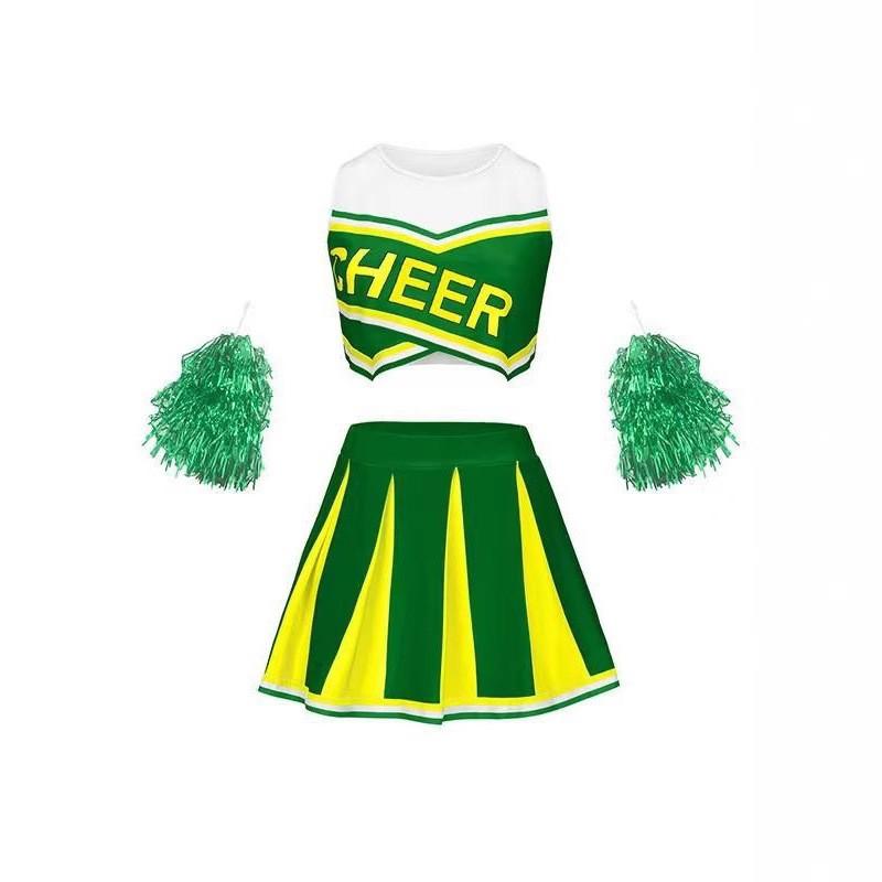 Adult Women Cheerleading Uniforms Sports Competitions Aerobics Games Stage Performances