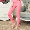 Женские леггинсы большого размера из гребенного хлопка, облегающие, однотонные, теплые, осенние