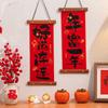 Новогоднее украшение, Куплеты года Дракона, Весенний фестиваль, деревянные подвески из плюшевой ткани, Предметы свадебного интерьера, Декоративные подвески