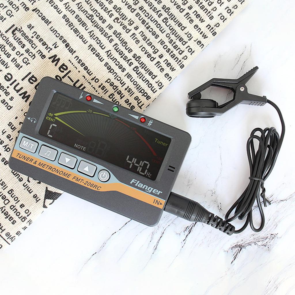 Гитарный тюнер для хроматической гитары, бас-скрипки, укулеле, цветного ЖК-экрана, портативной гитары