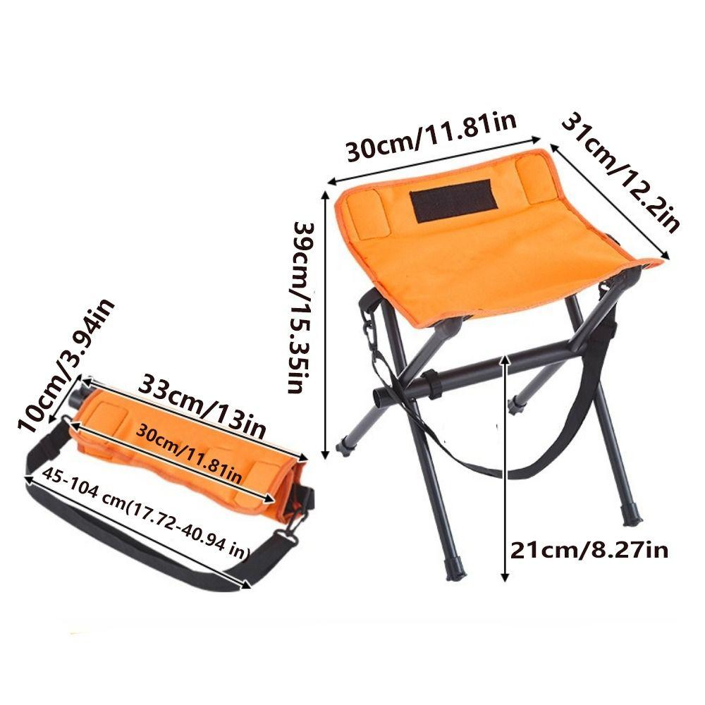 Foldable Camping Chair Ultra-Light Fishing Chair Easy To Carry Outdoor Folding Stool  Small Horse