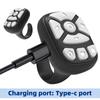 Wireless Camera Shutter Selfie Button Remote Control Scrolling Ring Bluetooth E-book Page Turner for Tik Tok Video Controller