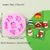 Fondant Cake Decorating Molds Silicone Molds Christmas Santa Chocolate Molds Holiday Dessert Cake Baking Tool Nonstick