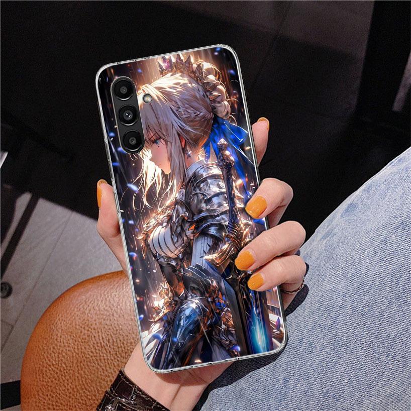 Чехол для телефона Fate Zero Stay Night Saber для Samsung Galaxy A17 A16 A15 A14 A13 A57 A56 A55 A54 A53 A37 A36 A35 A34 A33 A26 A25 A24