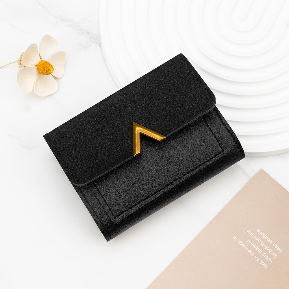 Версия Женская короткая сумка для карт Маленький кошелек с несколькими отделениями для карт