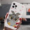 Для Iphone 13 12 Mini 11 14 Pro Max 14plus 13promax Защитный чехол с героями мультфильмов для девочек, подарки, милая сова для любителей, конфетный силиконовый чехол
