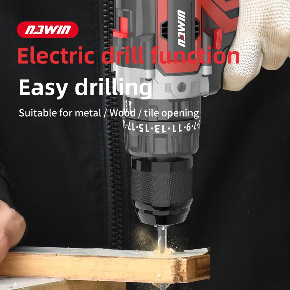 1/2 дюйма 13 мм промышленная электрическая отвертка ледобур для рыбалки 125 НМ бесщеточная ударная электрическая дрель для бетона