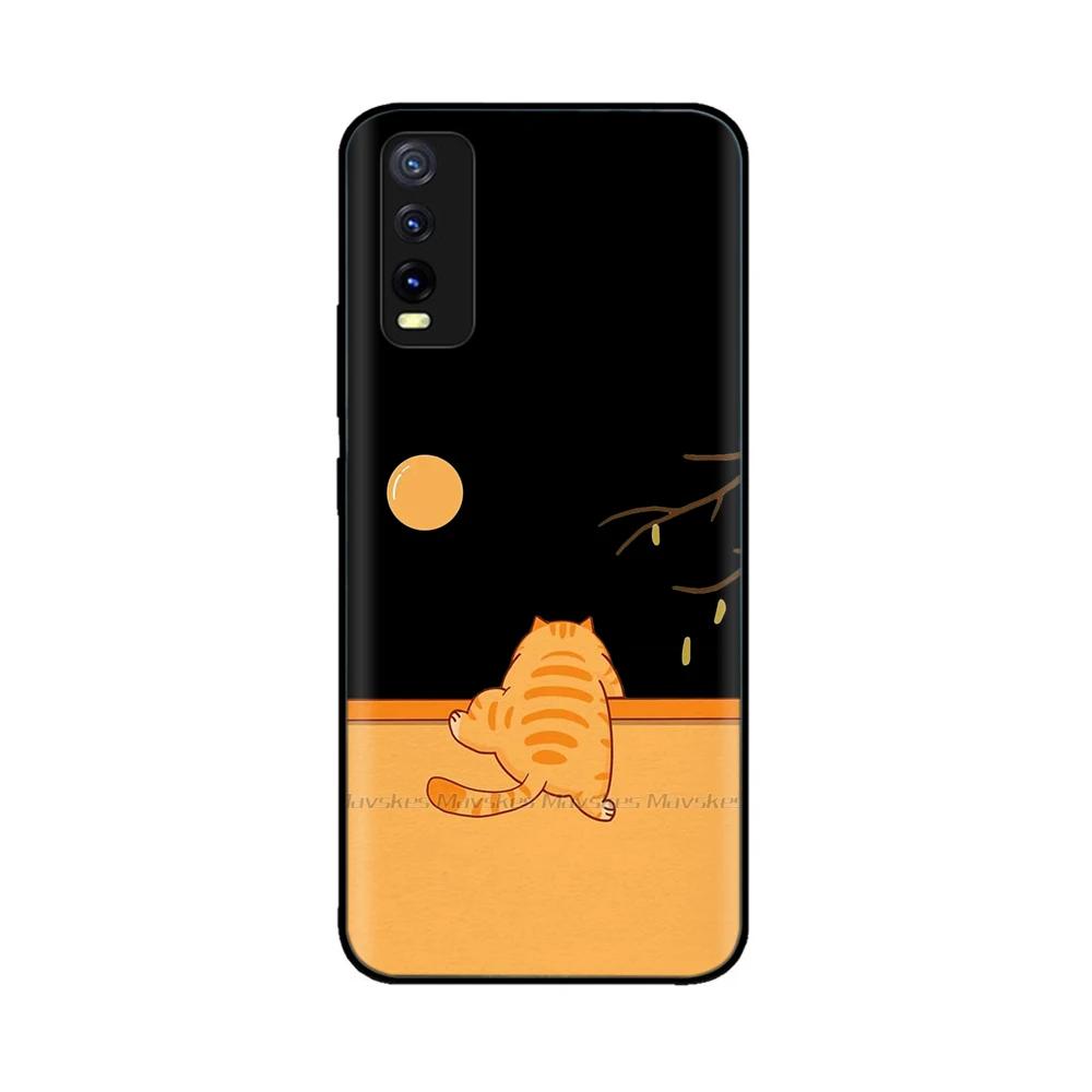 Для Vivo Y20 Y20i Y20a Y20s Vivo Y11s Y12s Чехол для телефона Милый Защита камеры Задняя крышка Для Vivo Y20 2021 V2027 Силиконовые Fundas