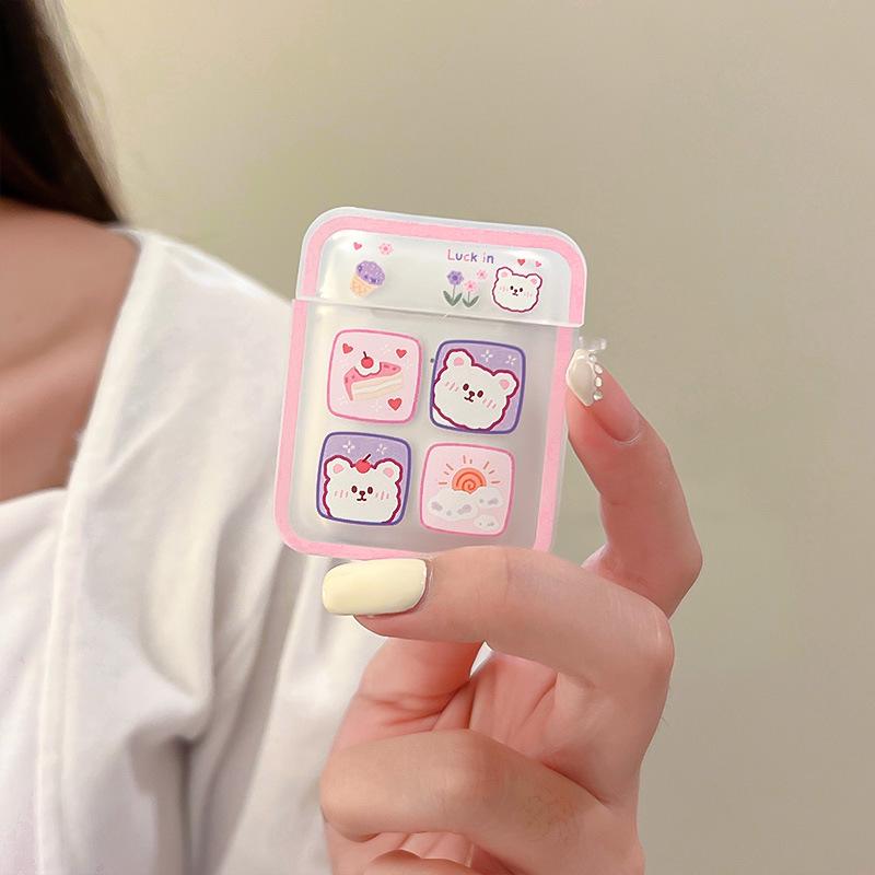 Силиконовый защитный чехол Zhitai с мультяшным принтом для Apple AirPods 3 и Pro.