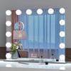 BEAUTME Makeup Actress Illuminated For Wall Adjustable Includes 14 LED 10x Magnifying Silver Mirror, Mirror, Large, Mirror, Hanging/Desktop Use,