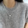 Long Sweater Chain Heart Pendant Adjustable Necklaces For Women Fashion New Autumn Winter Jewelry Gift Party Daily