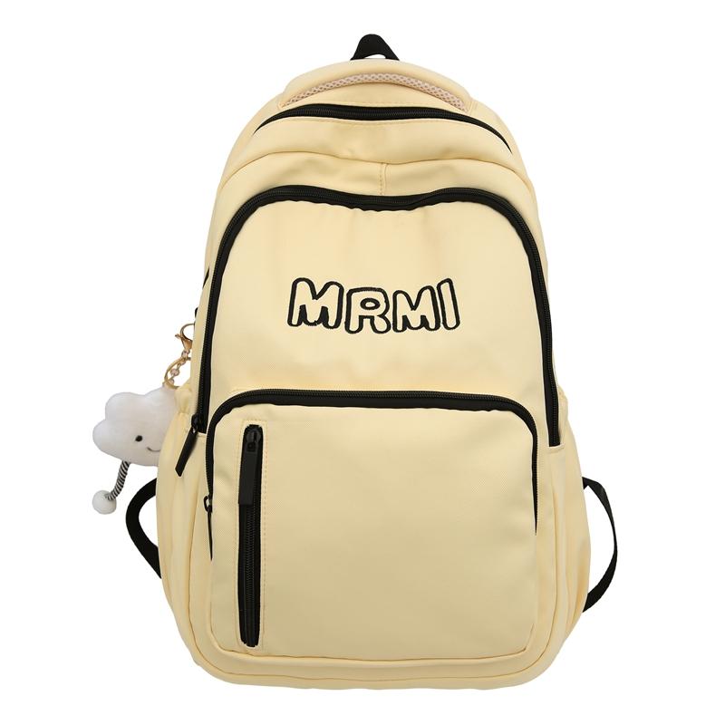 Школьный рюкзак для школьников средней школы, студенческий стиль, мужской рюкзак с буквенным принтом, женский рюкзак большой емкости
