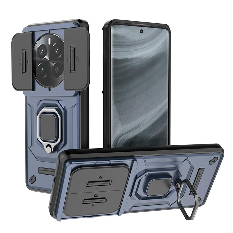 Для Realme 12 Pro Plus 5G Чехол Slide Camera Armor Magnetic Ring Stand Чехол для телефона для OPPO Realme 12 Pro 12 Pro + Plus Задняя крышка