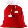Christmas Bags Santa Claus Gift Bag Velvet Santa Drawstring Bag Christmas Classic Red Bag Decorations