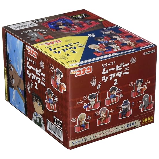 Re-Ment Detective Conan Line Up! Movie Theater 2 BOX Product, 6 Types + 1 Secret Type, 6 Pieces Incl