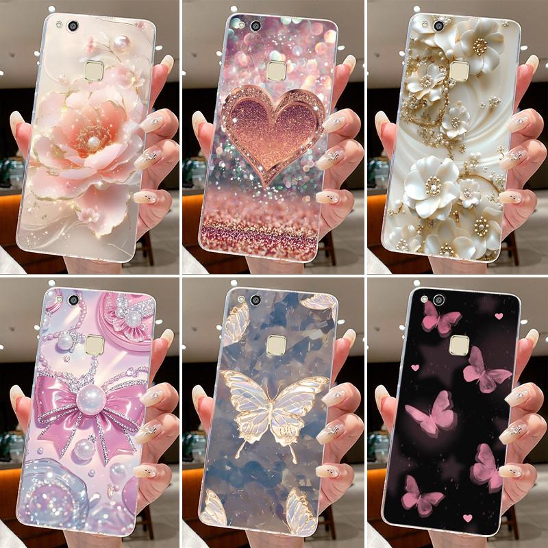 Phone Case For Huawei P10 Lite/NOVA YOUNG Funda Coque Butterfly Bow Protective Casing Transparent Soft Silicone TPU Cover Capa