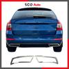 Diffuser for Skoda Octavia A7 Chrome Exhaust Frame Stainless Steel 2 Pieces Exterior Accessory for Skoda Octavia 3 2013-2019 Model Years