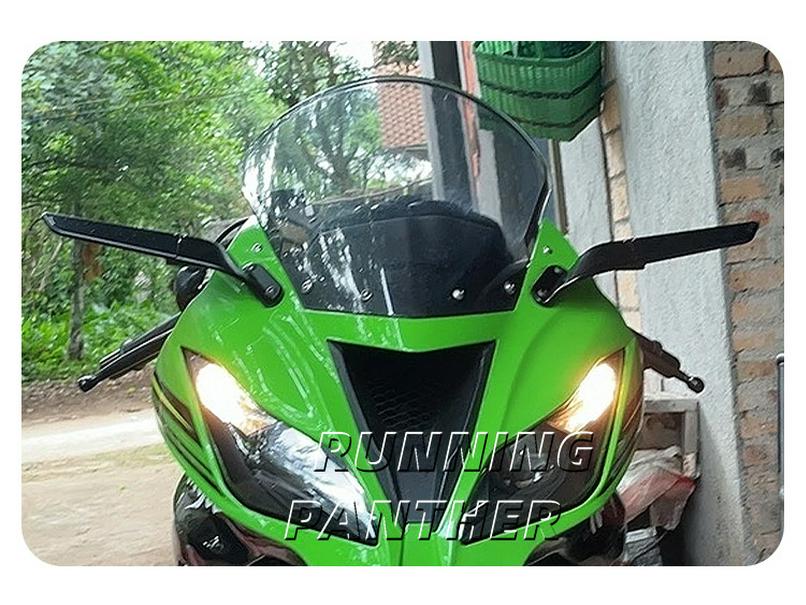 Поворотный ветрозащитный зеркало-дефлектор заднего вида для Kawasaki Ninja 400/650 (2018-2022 гг.)