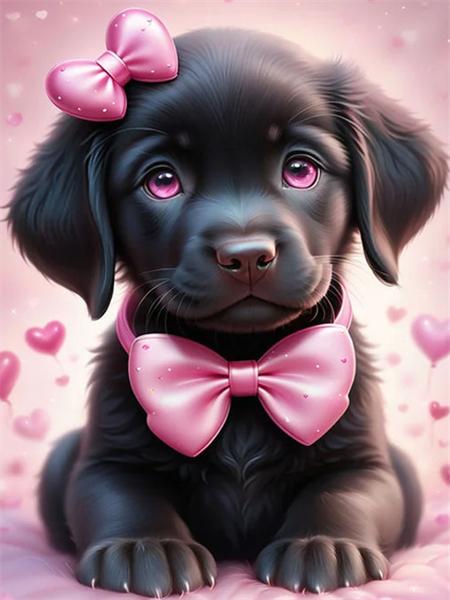 Комплект для алмазной живописи Собака Цветок Полная квадратная/круглая вышивка Мозаика Животное Домашний декор