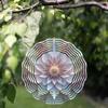 Metal Wind Spinner Outdoor Garden Decor 3D Wind Chime No Electricity Needed for Patio Yard Balcony Spring Summer Decoration