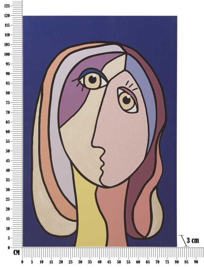 Wall Printing Painting  Double Face Large -B- Cm 80X3X120