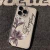 Винтажный чехол для телефона с цветочным узором лилий для iPhone 17 16 15 14 13 12 11 Pro Max Mini XR XS SE 7 8 Plus 17E Прозрачная крышка