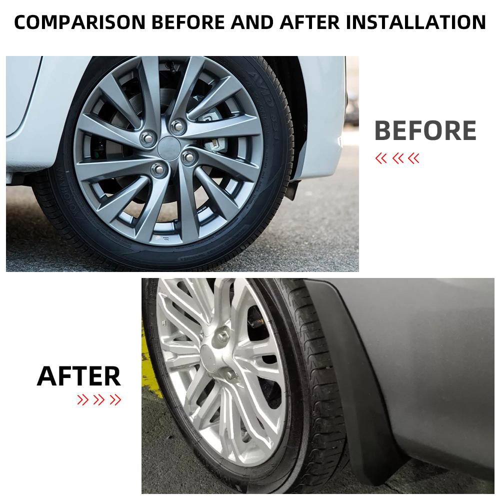 Mudflaps Front and Rear Mudguards for Mitsubishi Mirage G4 2014 - 2024 Accessories Car Durable Fender Mud Flaps Splash Guards